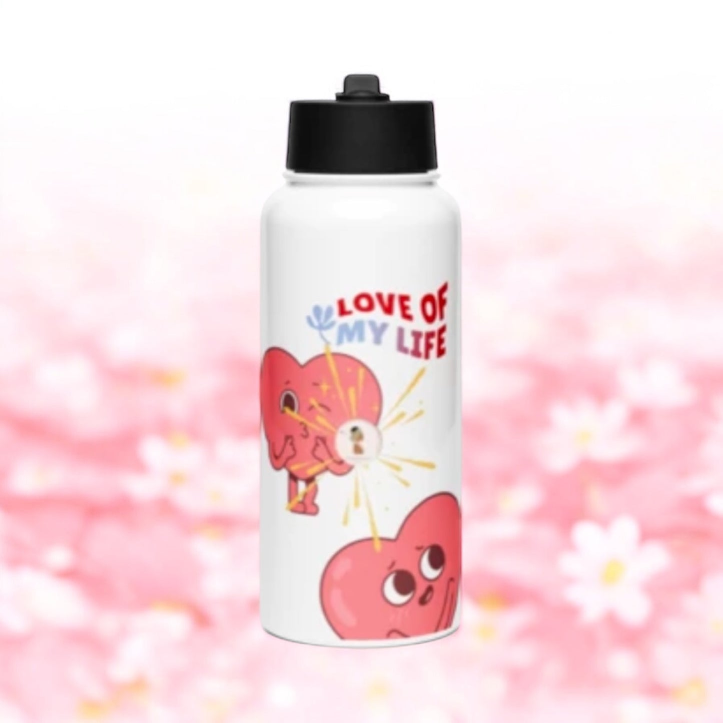 Stainless steel water Love bottle