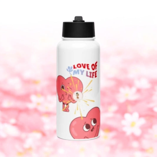 Stainless steel water Love bottle