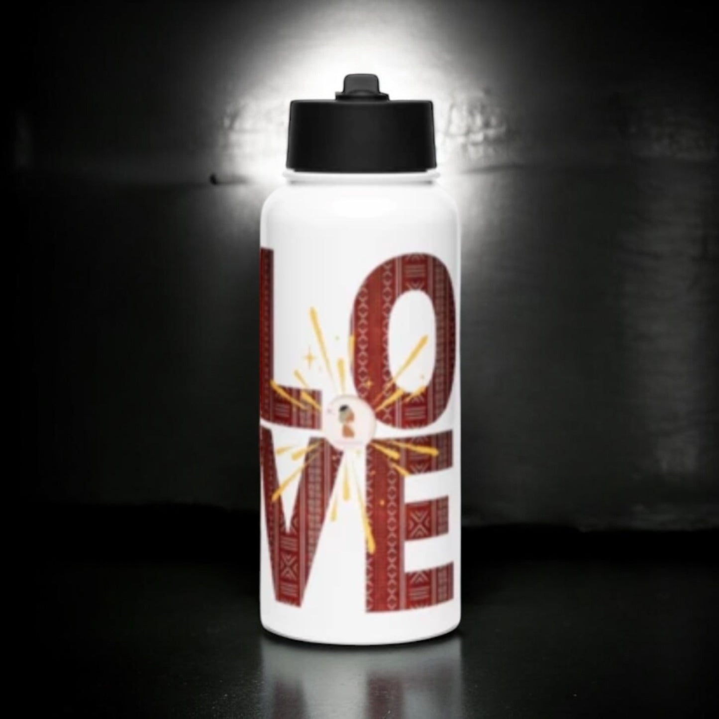 Stainless steel water Love bottle