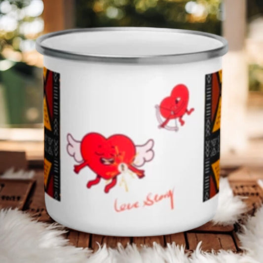 Enamel Love Mug