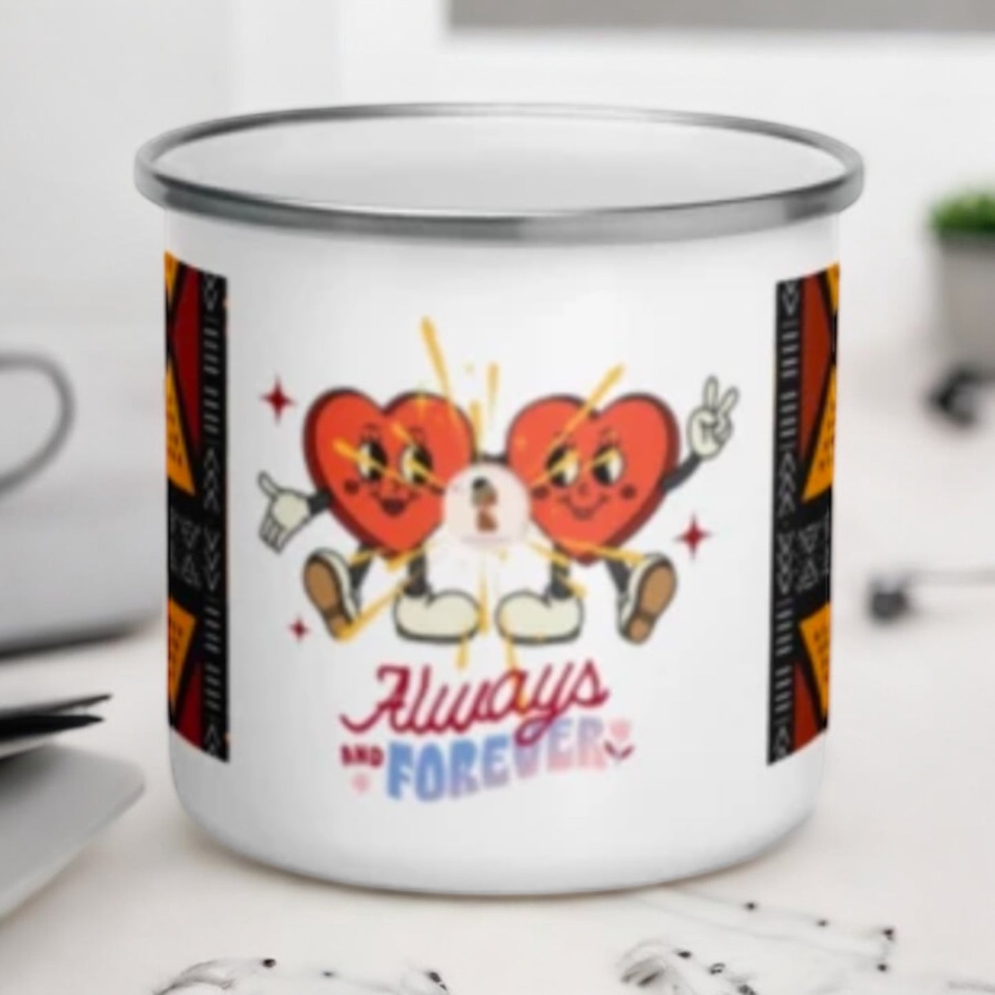 Enamel Love Mug