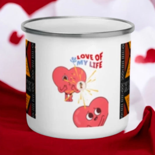 Enamel Love Mug