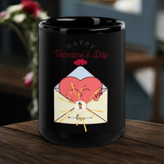Black Glossy Love Mug