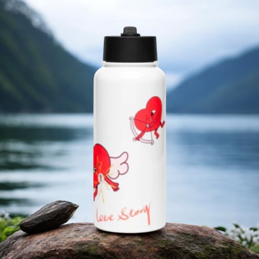 Stainless steel water Love bottle