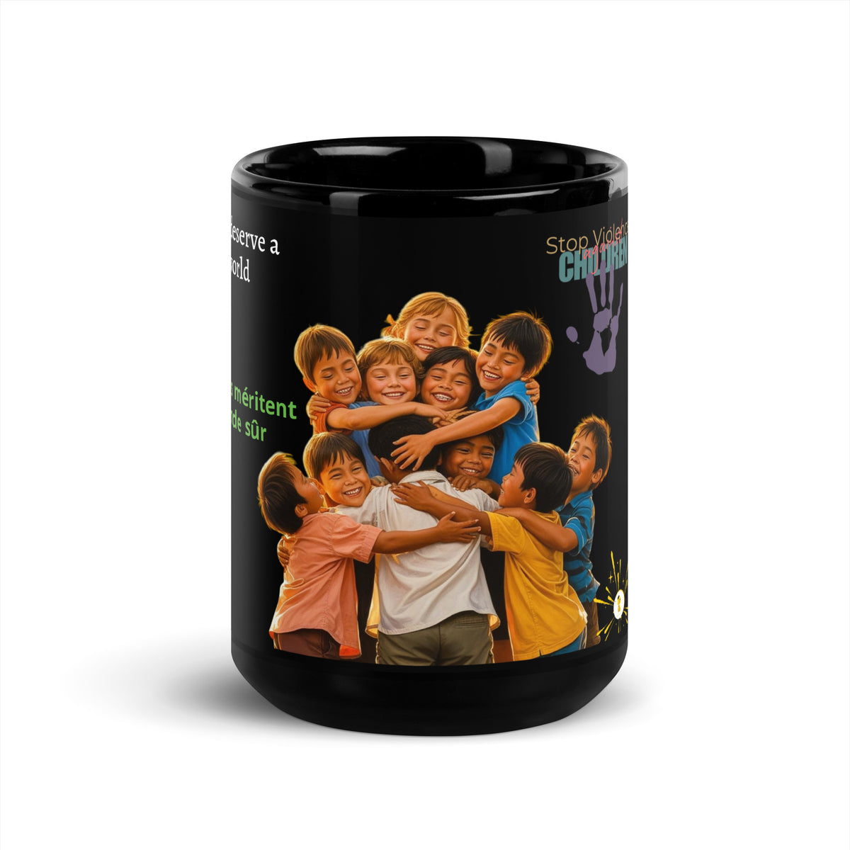 BLACK GLOSSY MUG  SAFE FUTURE | Ethneegifts Lifestyles