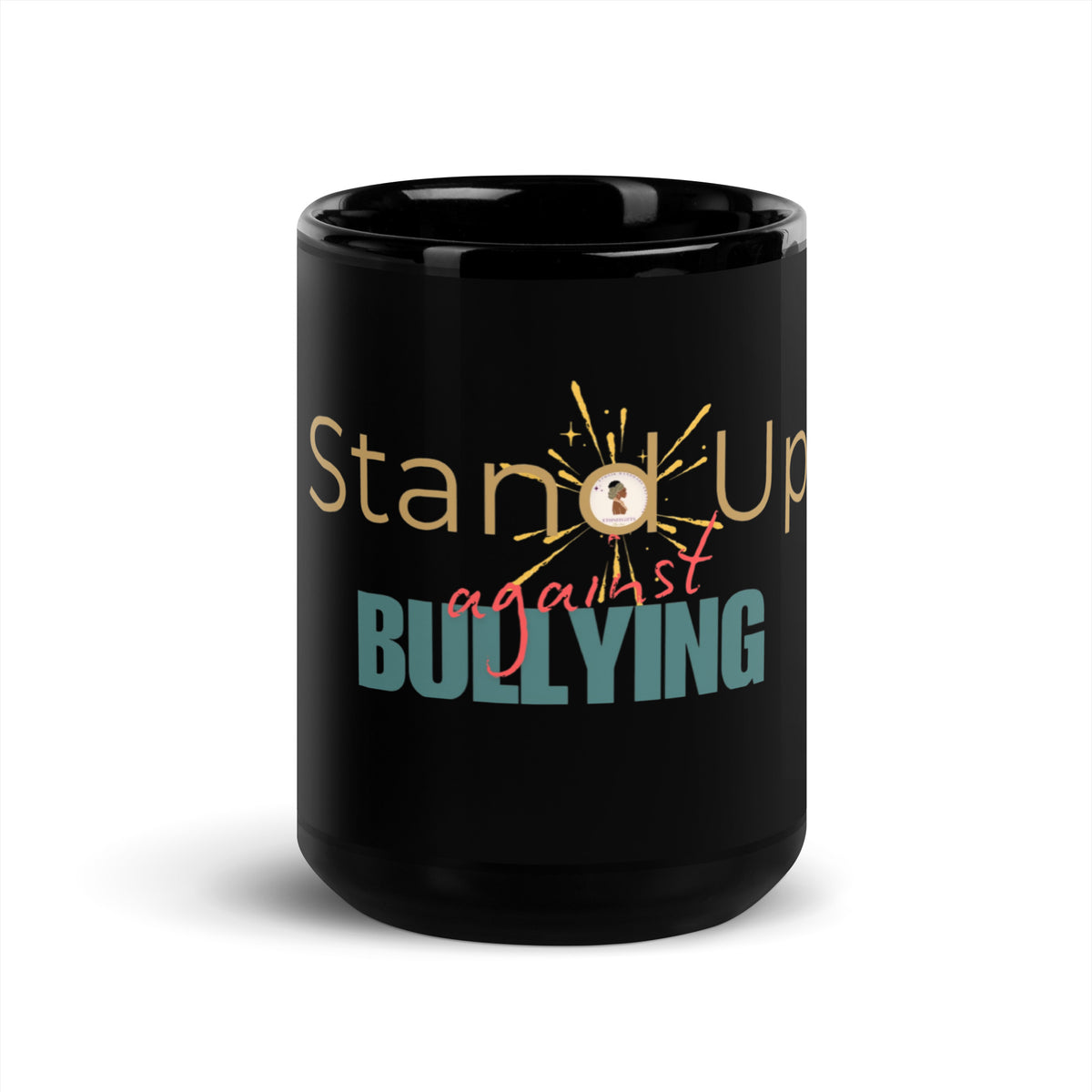 BLACK GLOSSY MUG STAND UP | Ethneegifts Lifestyles