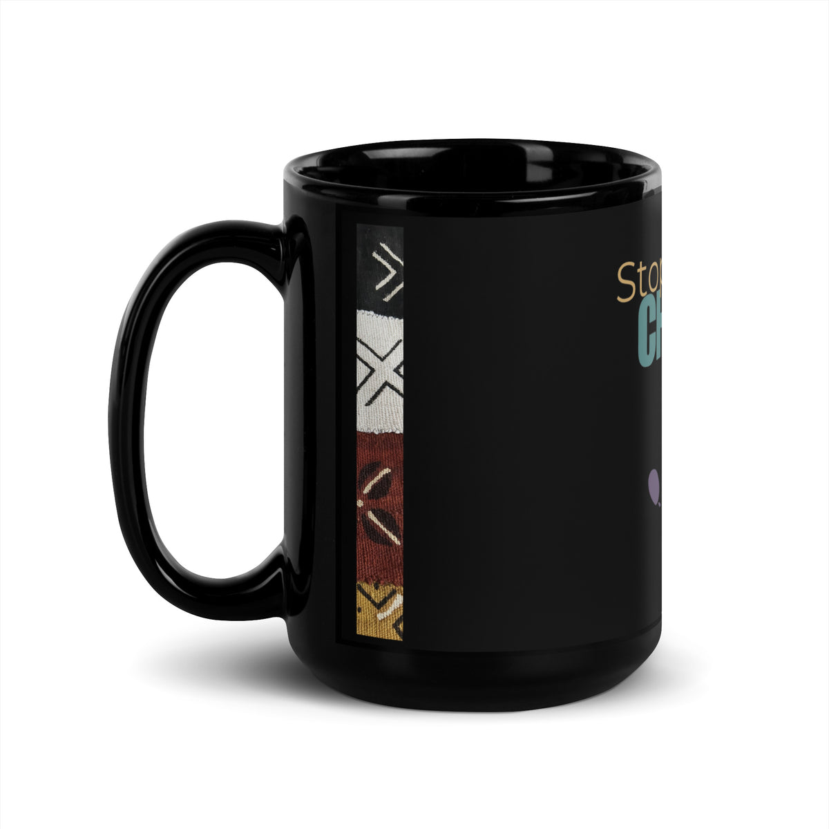 BLACK GLOSSY MUG SAFE CHILDHOOD | Ethneegifts Lifestyles