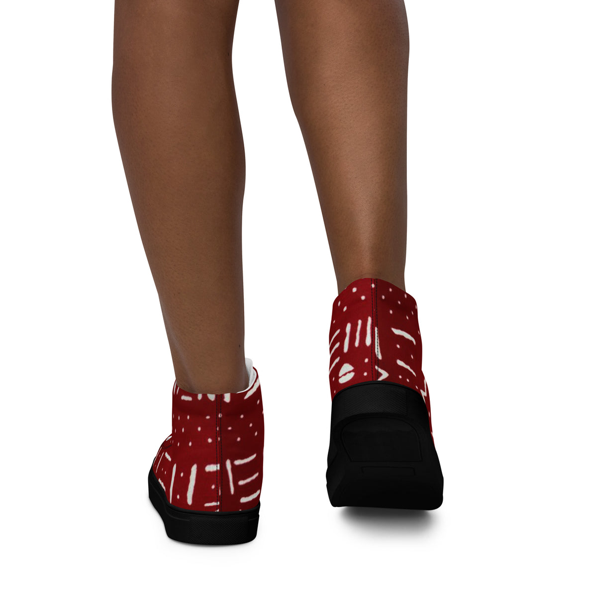 RED & WHITE ROOTS HIGH-TOP | Ethneegifts Lifestyles